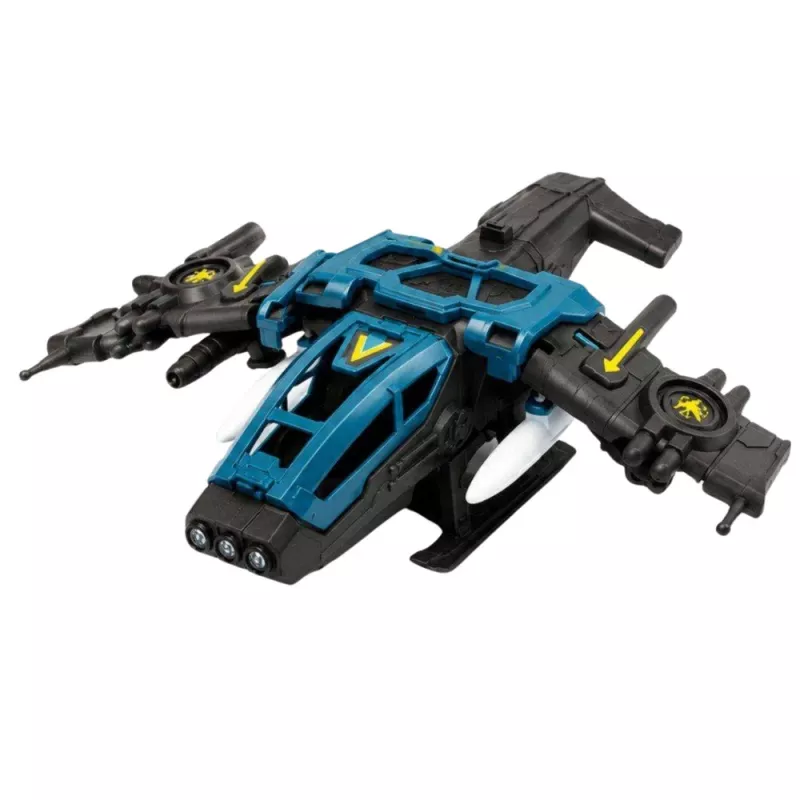 LEAN TOYS sotilastaistelukone sotilashahmolla, raketinheittimillä, valoilla ja äänillä