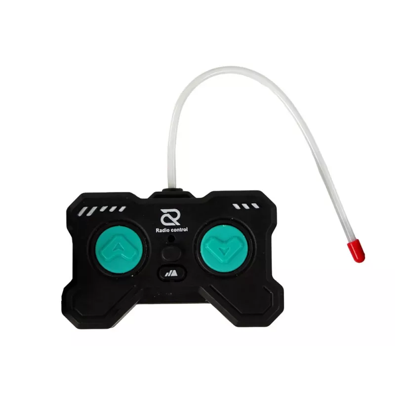 LEAN TOYS sotilashävittäjä kauko-ohjattava RC-lentokone harmaa valot