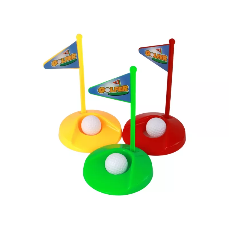 LEAN TOYS minigolf-sarja lapsille, mailat, 12-osainen
