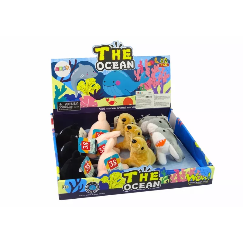 LEAN TOYS Mini pehmo merieläimet 4 mallia