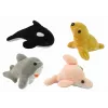 LEAN TOYS Mini pehmo merieläimet 4 mallia