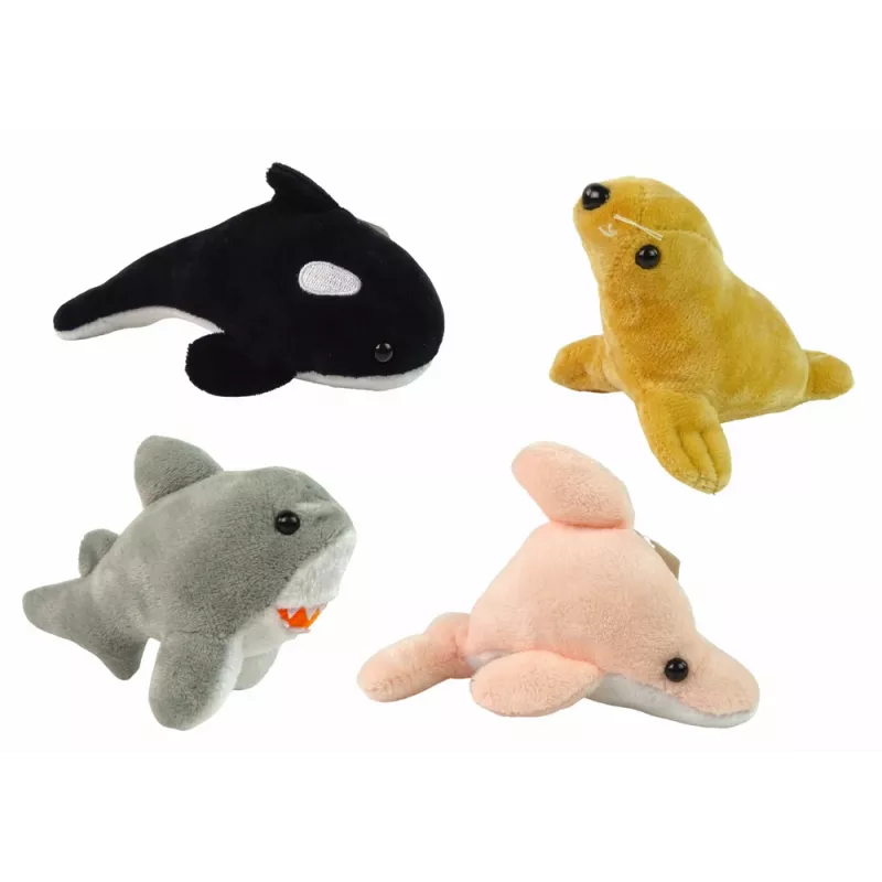 LEAN TOYS Mini pehmo merieläimet 4 mallia