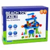 LEAN TOYS monitasoinen vesipöytä-leikkialue tuolilla, tarvikkeilla ja muoteilla, 63 cm
