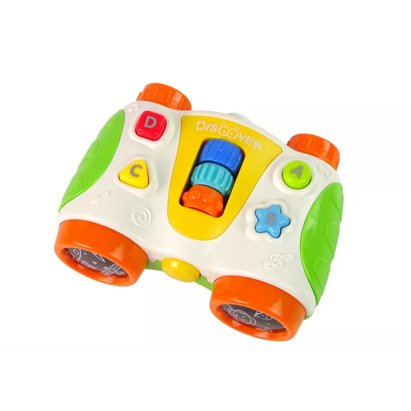 LEAN TOYS Monitoiminen interaktiivinen kiikari vauvoille vauvakaukoputki