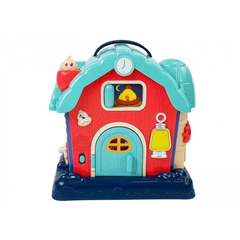 LEAN TOYS Music Barn eläimet maatilan äänet musiikki vaaleanpunainen