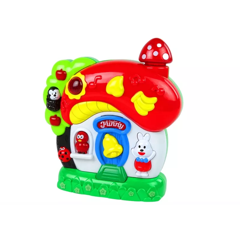 LEAN TOYS Musiikillinen leikkitalo vauvoille eläimet