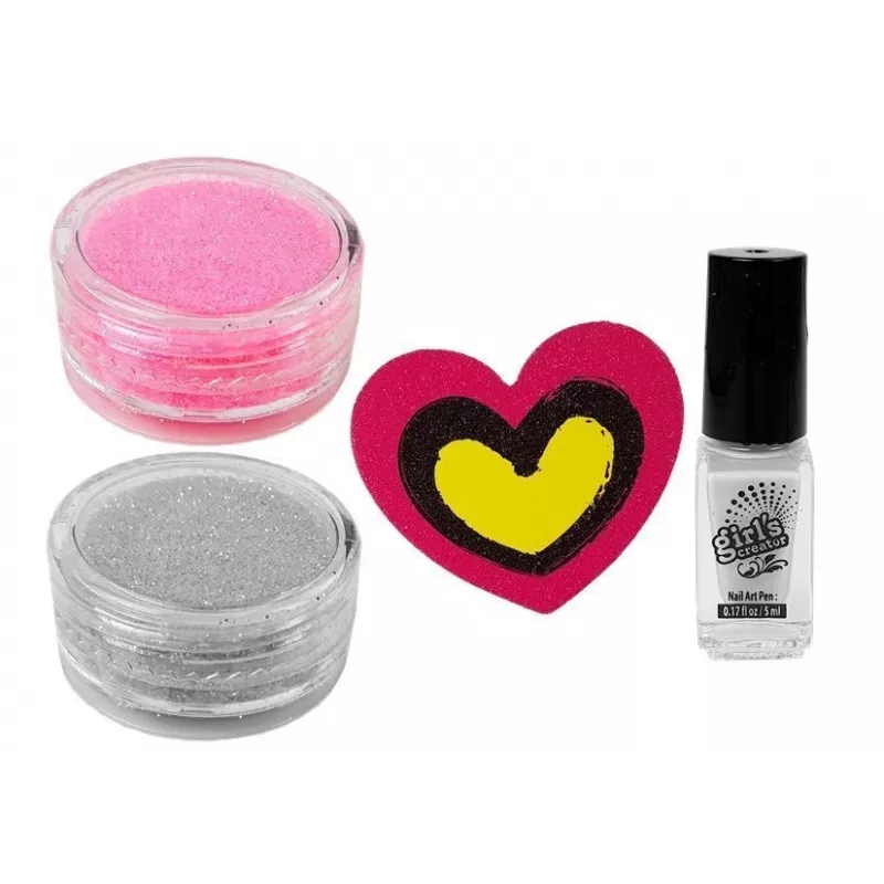LEAN TOYS kynsilakkasarja annostelijalla glitterkynsilakka