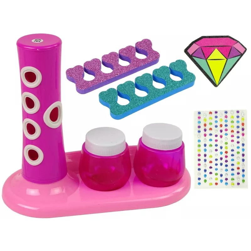 LEAN TOYS Kynsilakkasarja kynsiglitter-annostelija kynsilakkatarrat