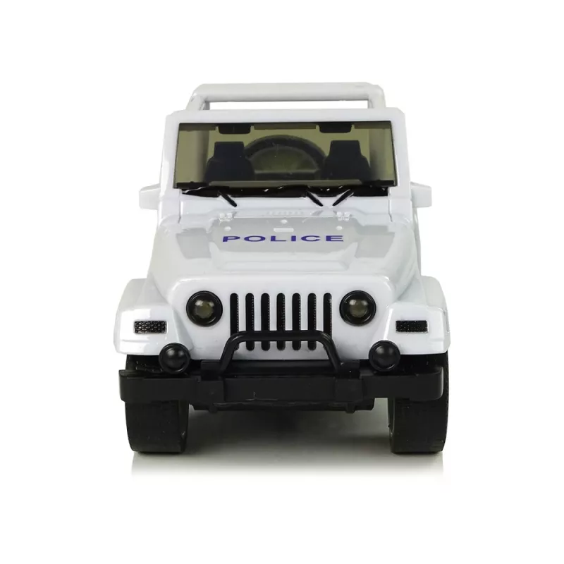 LEAN TOYS off-road-poliisiauto valkoinen