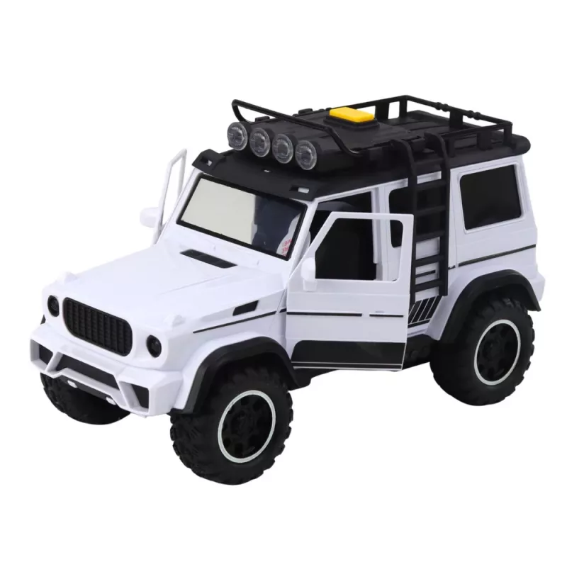 LEAN TOYS maastoauto hevostrailerilla, hahmo, valot ja äänet