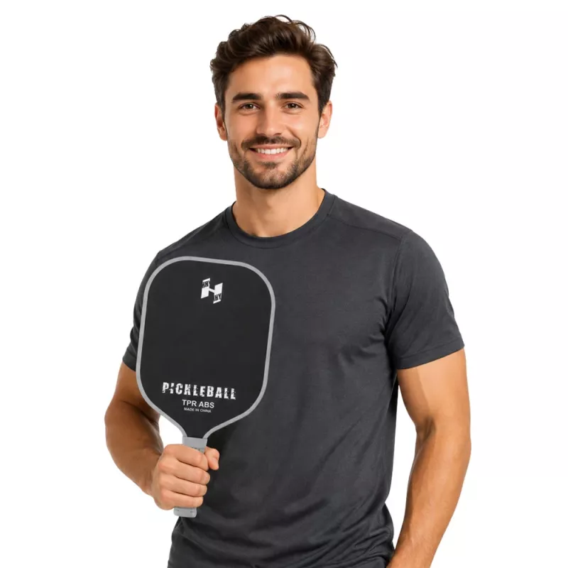 LEAN TOYS Pickleball tennis sulkapallo mailasarja 2 pallolla musta ja harmaa