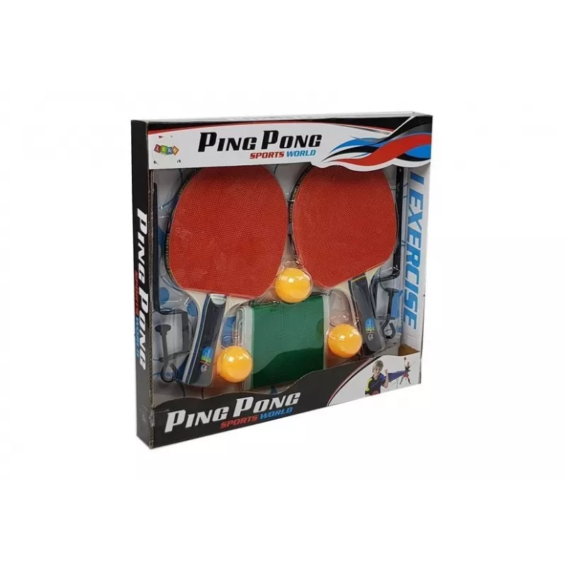 LEAN TOYS pöytätennissetti mailat verkko
