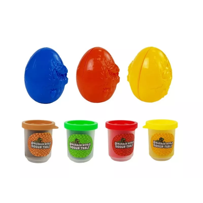 LEAN TOYS muovailutaikina dinosaurukset munat muotti 12 kpl 4 väriä