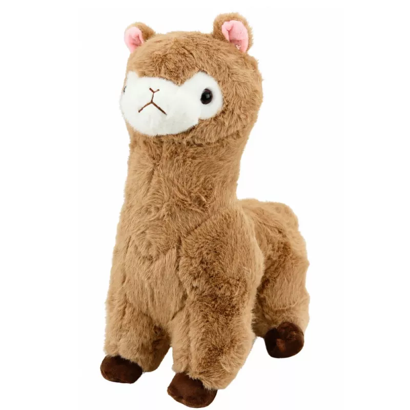 LEAN TOYS pehmoinen alpakka pehmolelu pehmeällä turkilla beige 28 cm