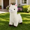 LEAN TOYS pehmoalpakka pehmeä valkoinen turkki 28 cm