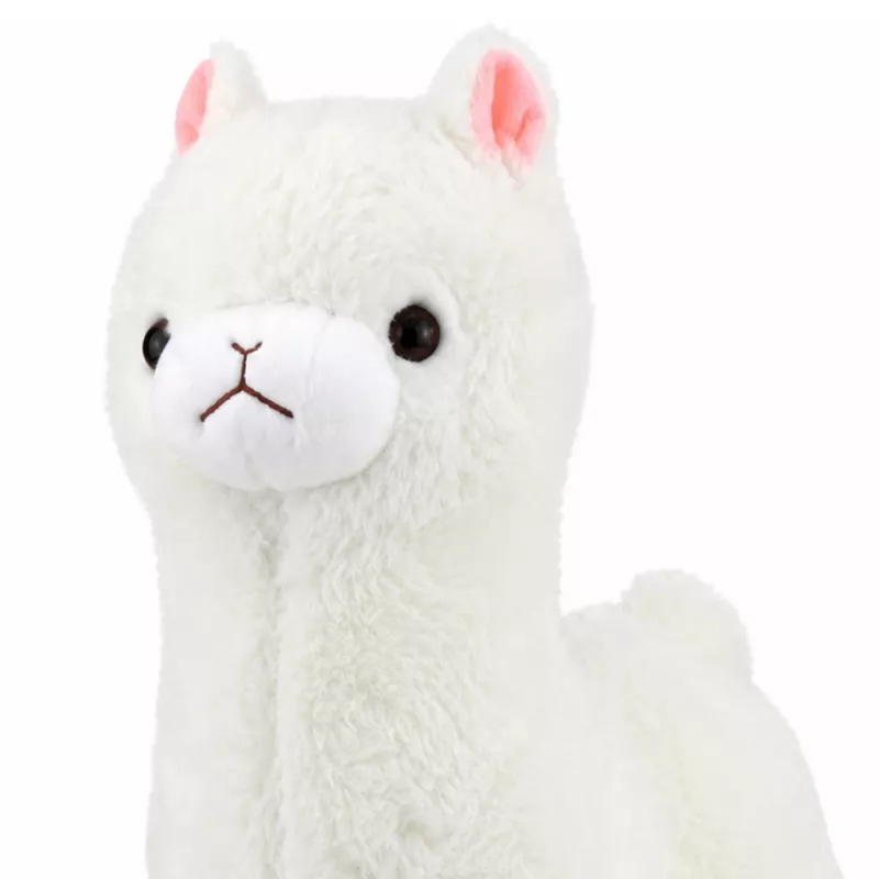 LEAN TOYS pehmoalpakka pehmeä valkoinen turkki 28 cm