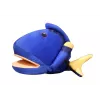 LEAN TOYS pehmeä sininen kala maskotti nukke 25 cm