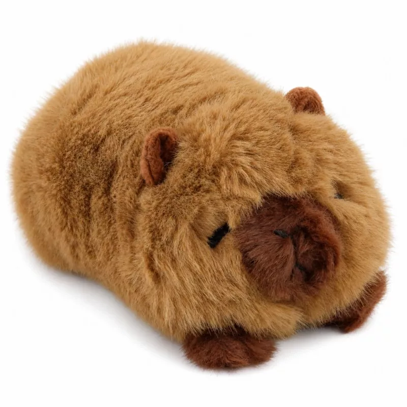 LEAN TOYS pehmoinen kapybara eläinmaskotti pehmolelu ruskea 16 cm