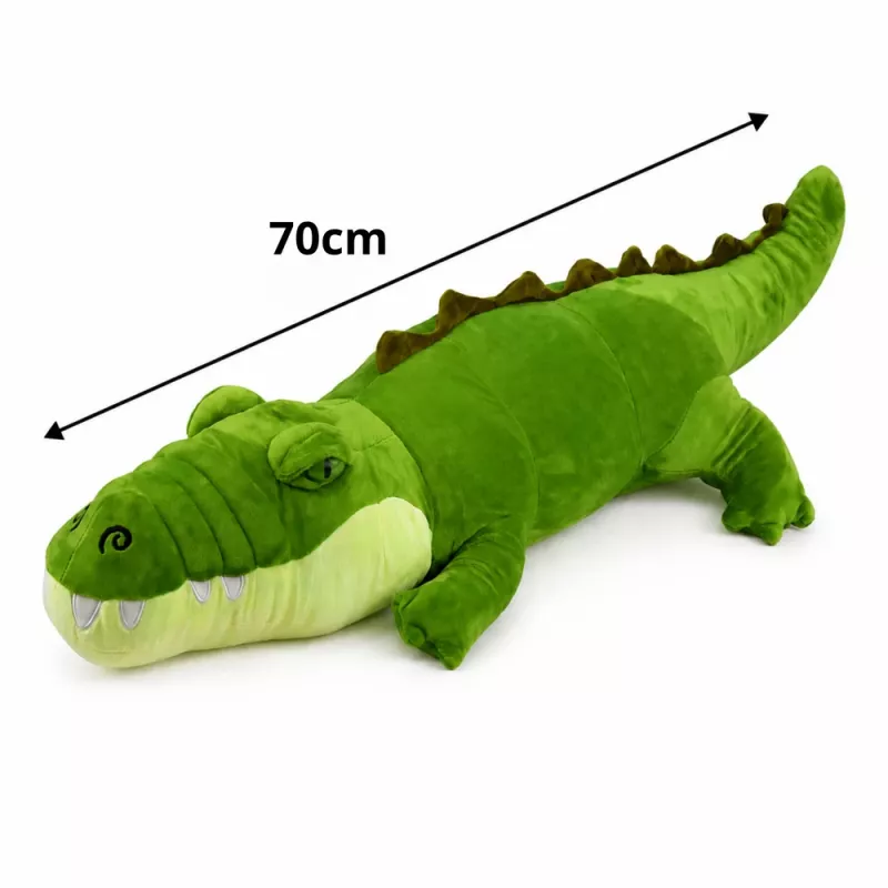 LEAN TOYS pehmokrokotiili maskotti kusieläin realistinen vihreä 70cm