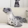LEAN TOYS pehmeä maskotti pehmolelu hylje harmaa 37cm