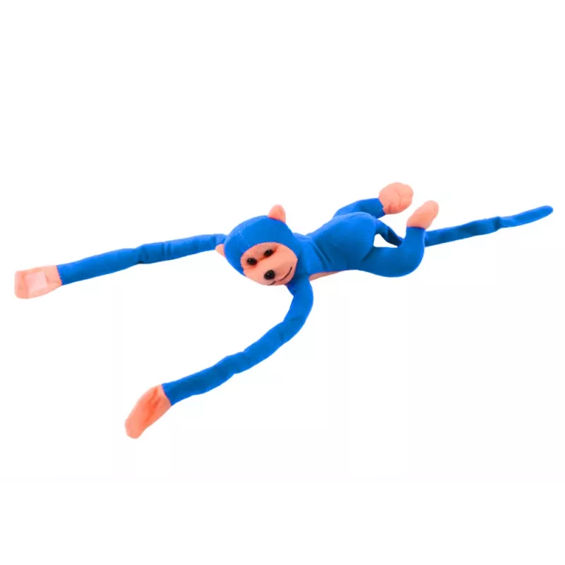 LEAN TOYS pehmeä koira maskotti äänellä, sininen 80 cm