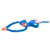 LEAN TOYS pehmeä koira maskotti äänellä, sininen 80 cm