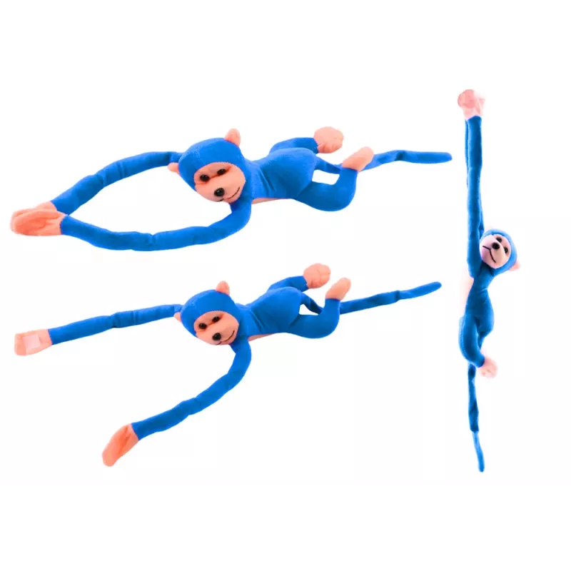 LEAN TOYS pehmeä koira maskotti äänellä, sininen 80 cm