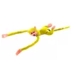 LEAN TOYS pehmoapina maskotti äänellä, keltainen 80 cm