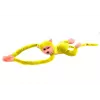 LEAN TOYS pehmoapina maskotti äänellä, keltainen 80 cm