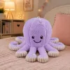 LEAN TOYS pehmoinen mustekalalelu imukupilla, violetti, 16 cm
