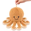 LEAN TOYS pehmeä tursas joustavilla lonkeroilla, beige 50 cm – pehmeä pehmolelu