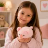 LEAN TOYS pehmoinen possumaskotti pehmeä pehmolelu pinkki 16 cm