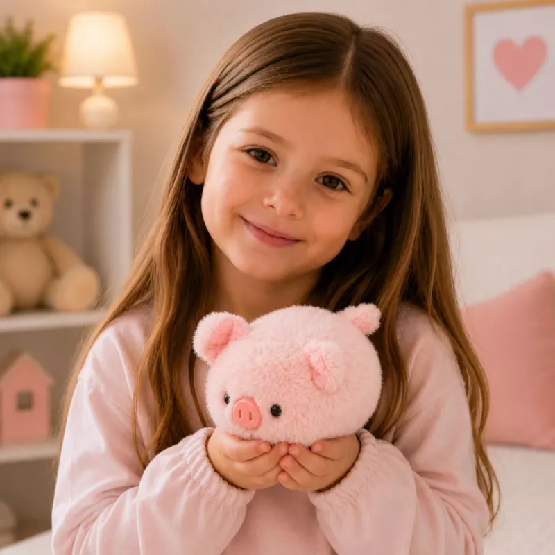 LEAN TOYS pehmoinen possumaskotti pehmeä pehmolelu pinkki 16 cm