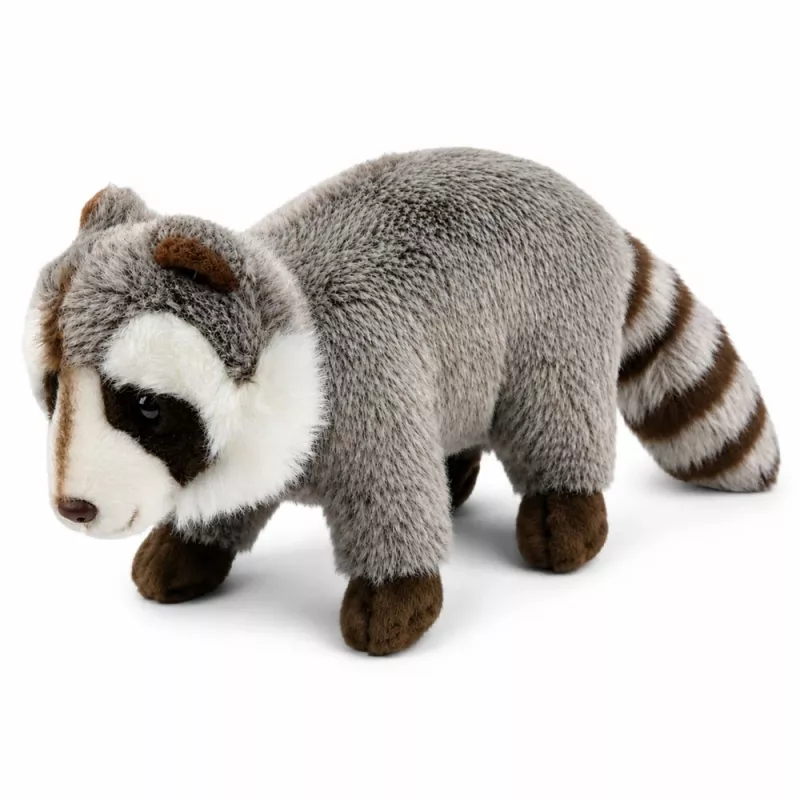 LEAN TOYS pehmo-pesukarhu maskotti – realistinen pehmeä pehmolelu, harmaa 45 cm
