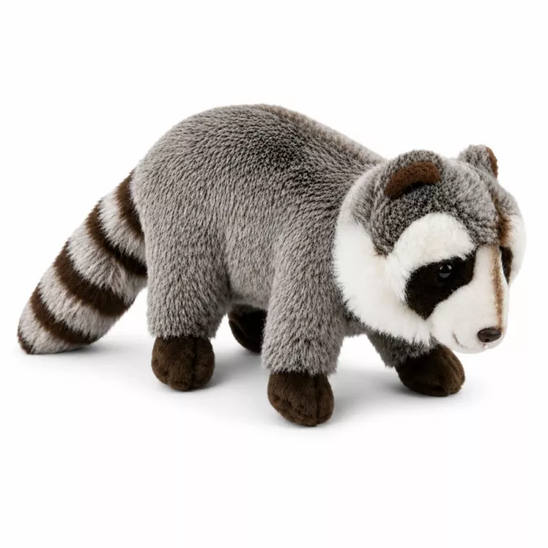 LEAN TOYS pehmo-pesukarhu maskotti – realistinen pehmeä pehmolelu, harmaa 45 cm