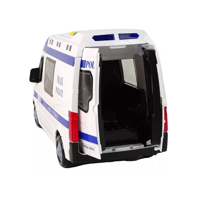 LEAN TOYS poliisiauto kitkavedolla, ääni ja valo