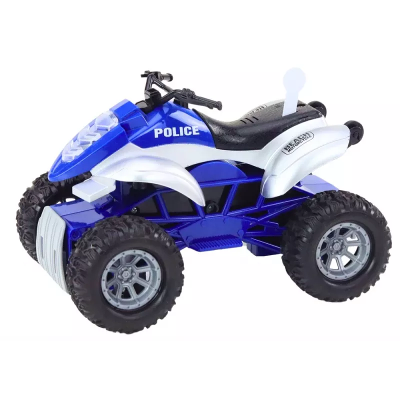 LEAN TOYS poliisimönkijä perävaunulla ja moottoriveneellä