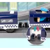 LEAN TOYS Police Town junasetti sininen 203 km/h
