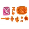 LEAN TOYS raskaana oleva vauvanukke pitkillä hiuksilla ja tarvikkeilla