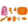 LEAN TOYS raskaana oleva vauvanukke pitkillä hiuksilla ja tarvikkeilla