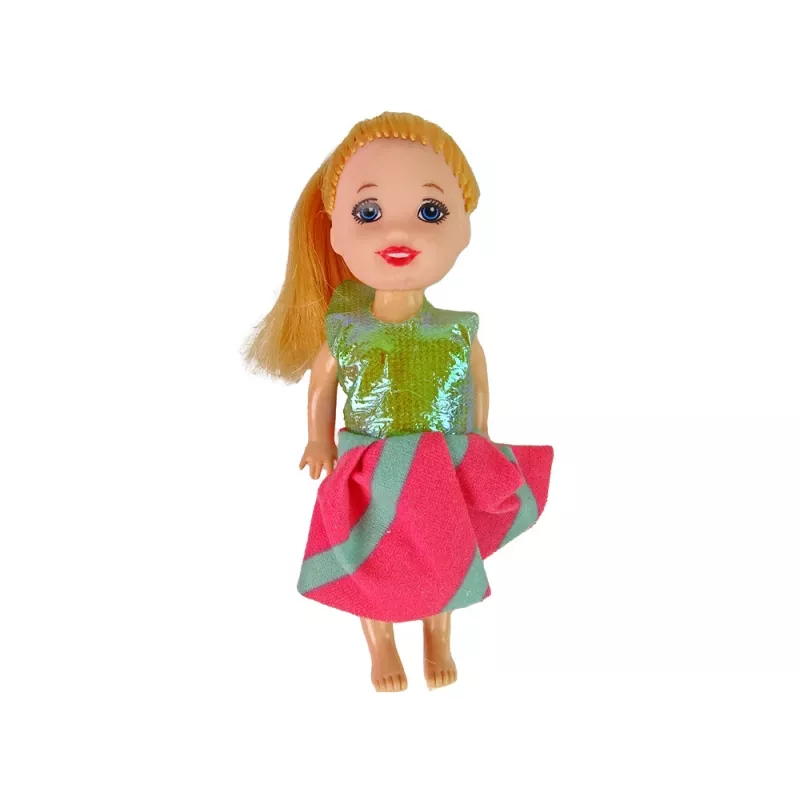 LEAN TOYS raskaana oleva vauvanukke pitkillä hiuksilla ja tarvikkeilla