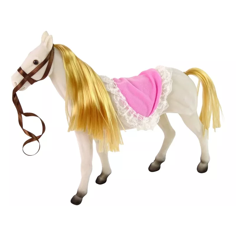 LEAN TOYS prinsessanukke valkoisella ponilla hahmot tarvikkeet