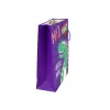 LEAN TOYS violetti dinosaurus paperinen lahjakassi 32cm x 26cm x 10cm