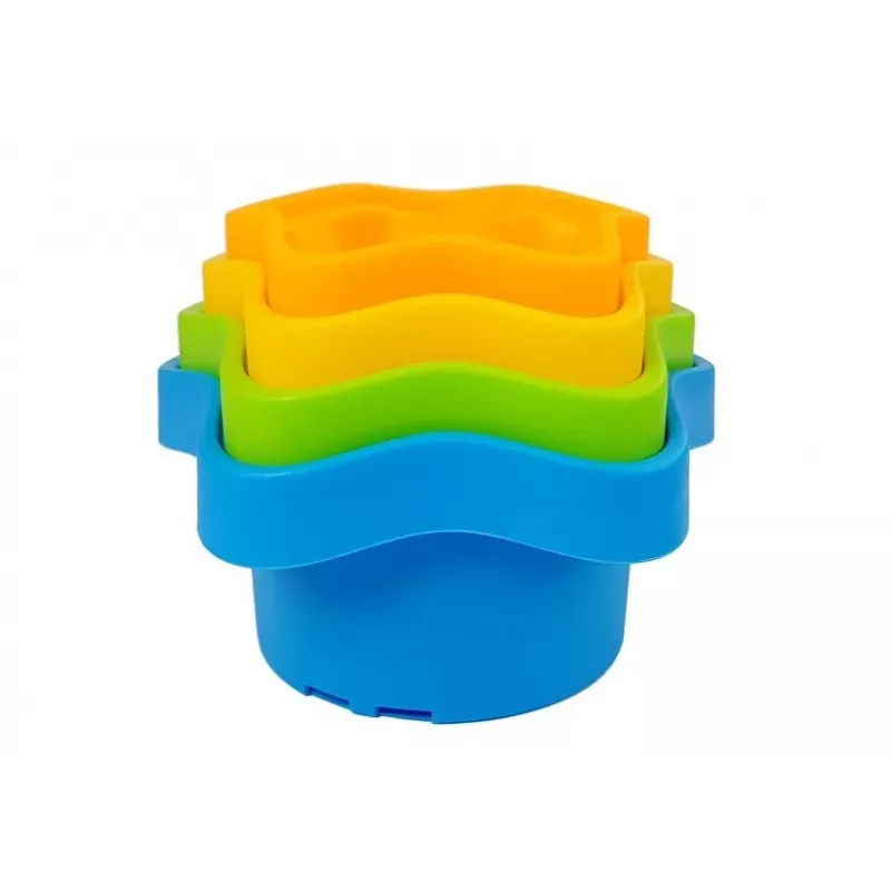 LEAN TOYS Pyramidikupit vauvoille tähdet