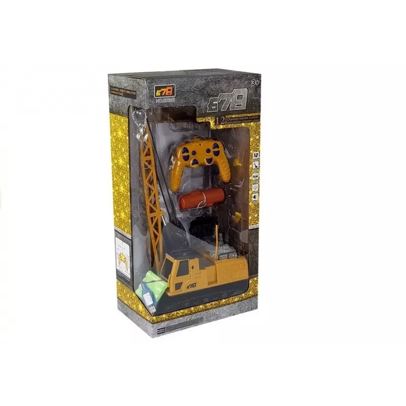 LEAN TOYS R/C nosturi liikkuvalla varrella ja valoilla