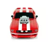 LEAN TOYS R/C-urheiluauto 1:16 punainen valkoiset raidat ohjain