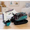 LEAN TOYS RC-ryömijäkaivinkone liikkuvalla varrella ja valaistuksella 1:14