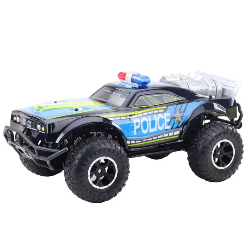 LEAN TOYS RC Off-Road poliisiauto 1:8 musta