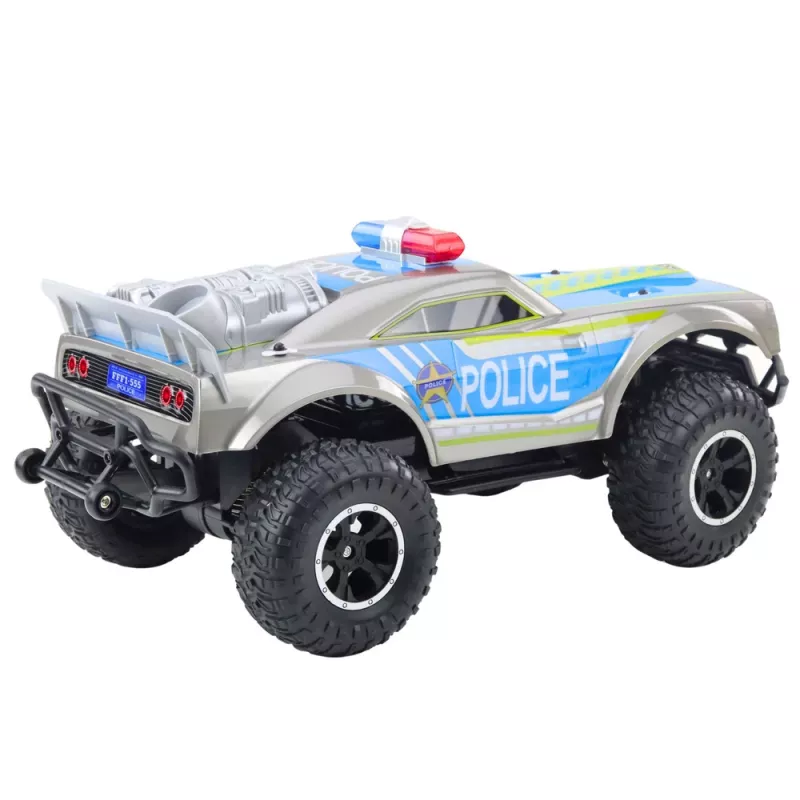 LEAN TOYS RC Off-Road Poliisiauto 1:8 hopea