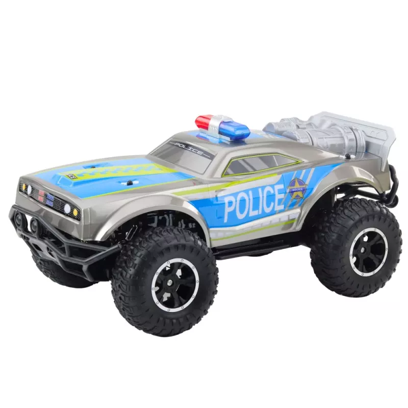 LEAN TOYS RC Off-Road Poliisiauto 1:8 hopea